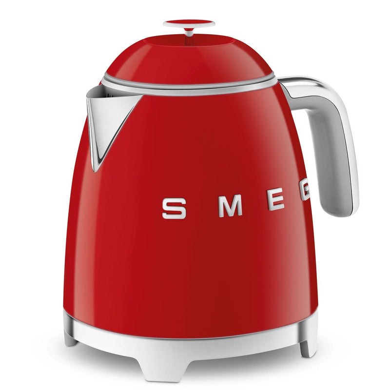 Smeg 50's 1400W Retro Style Electric Mini Countertop Kettle with Cordless Base, Red, 0.8-L K5