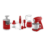 SMEG 600W Vintage Tilting Stand Mixer, 10-Speed, Red