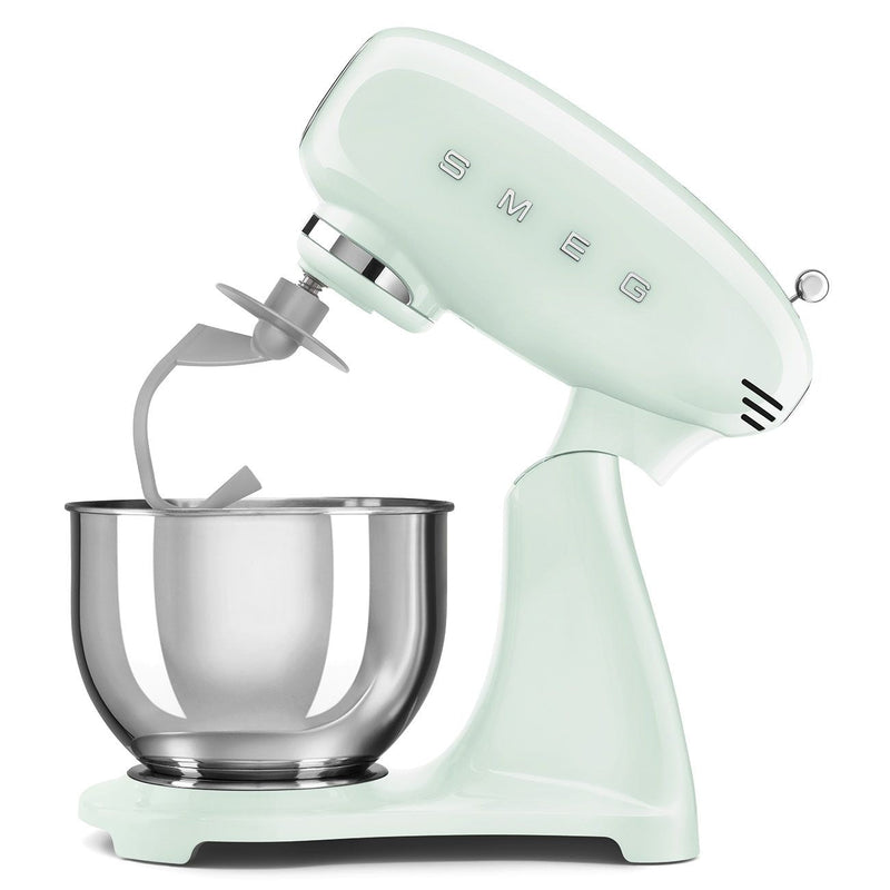 SMEG 600W Vintage Tilting Stand Mixer, Pastel Green Q6