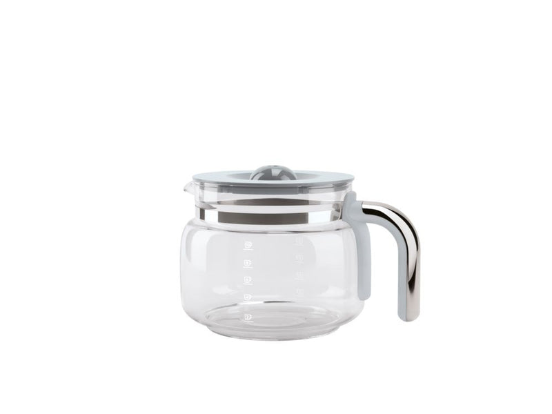 SMEG Glass Carafe with Plastic Handle and Lid, 10-Cup Y9