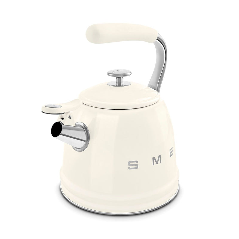 SMEG Traditional Stove Top Whistling Kettle, Cream, 2.3-L K3
