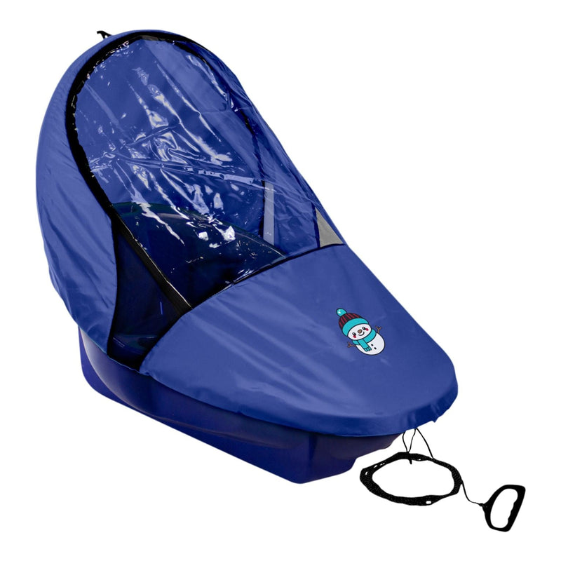 Snocruzer Covered Baby Sled/Toboggan for Ages 12-36 Months, Blue R5