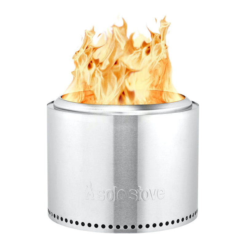 Solo Stove Stainless Steel Smokeless Bonfire Fire Pit with Removable Ash Pan, 19.5 x 14-in D8