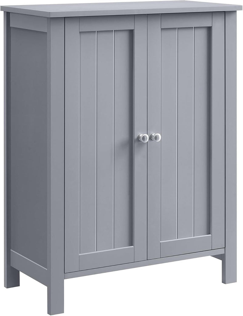 Songmics Home 2-Door Dove Grey Storage Cabinet with 2 Adjustable Shelves L3