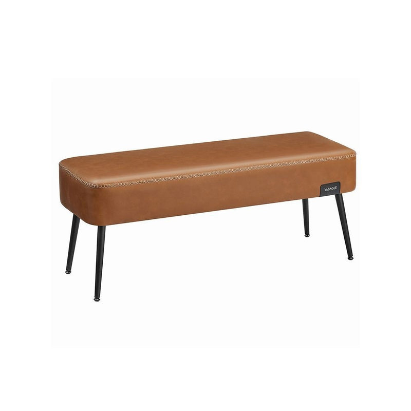Songmics Home EKHO Collection Caramel Brown Synthetic Leather Bench U2