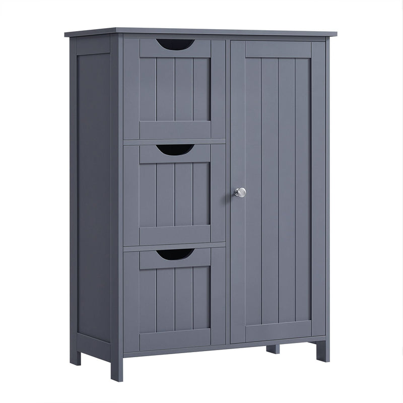 Songmics Home White Freestanding Cabinet with Drawers E3