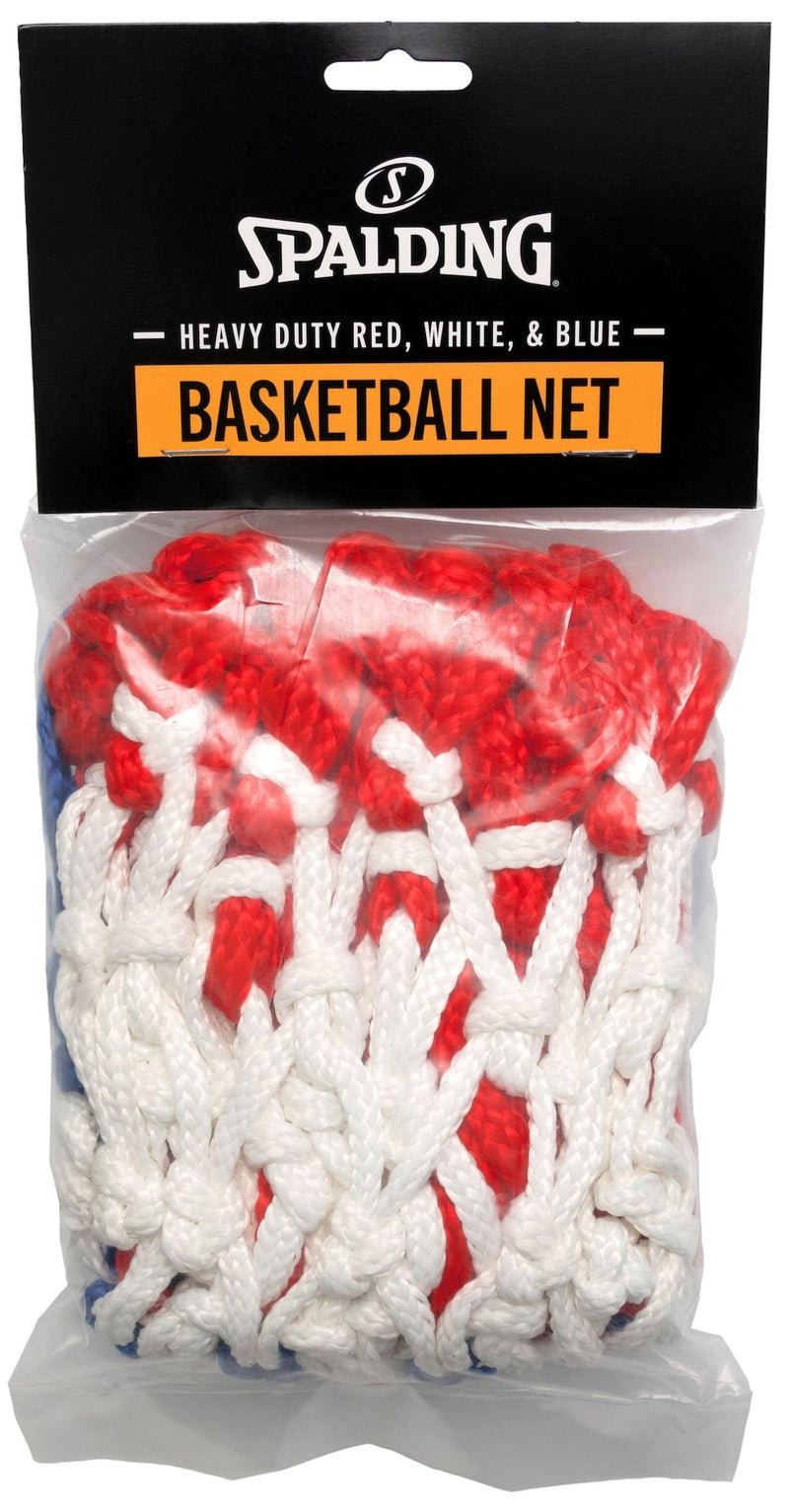 Spalding Heavy Duty Indoor/Outdoor Standard Replacement Basketball Net, Red/White/Blue V0