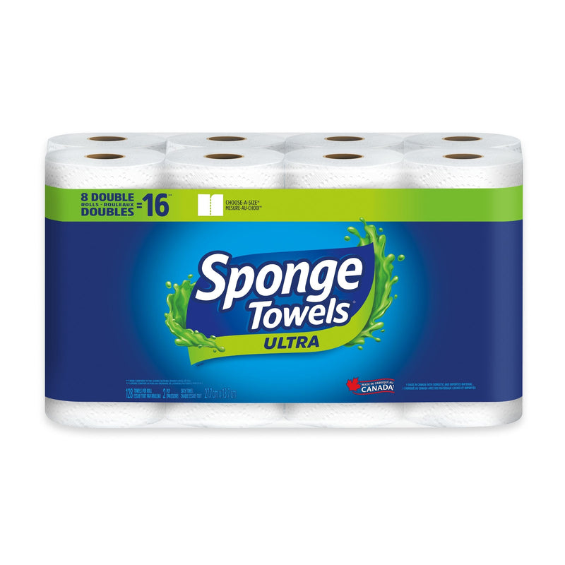 Sponge Towels Ultra Paper Towels, 8=16 rolls Q1