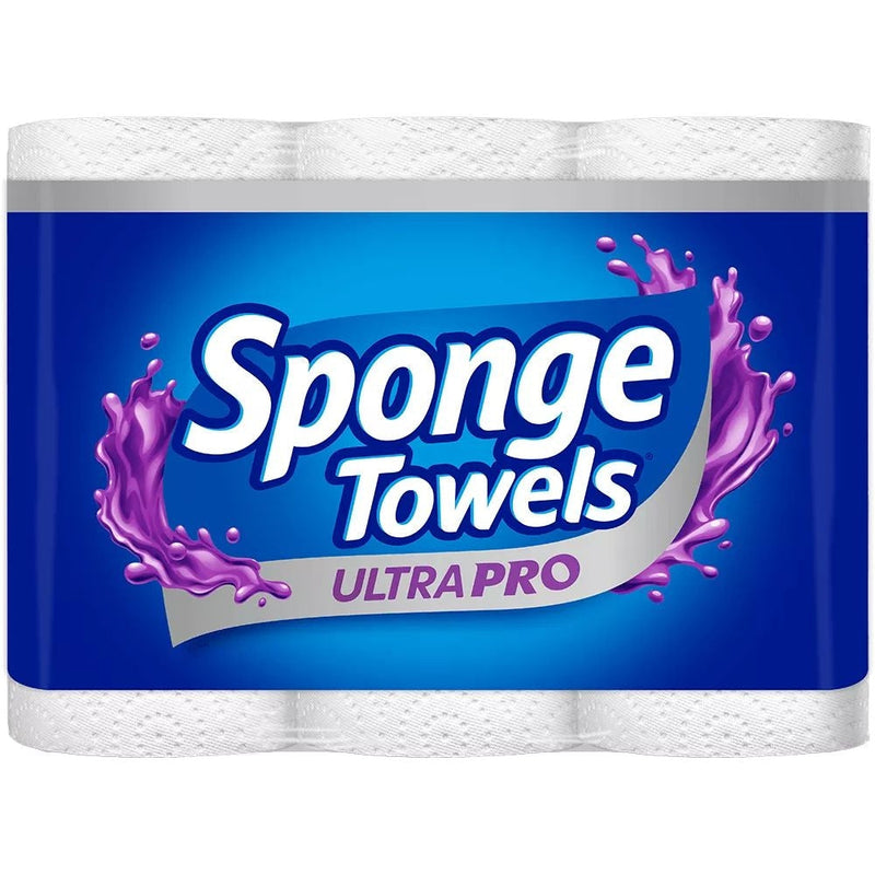 Sponge Ultra Choose-A-Size Paper Towel Rolls, 3-pk S1