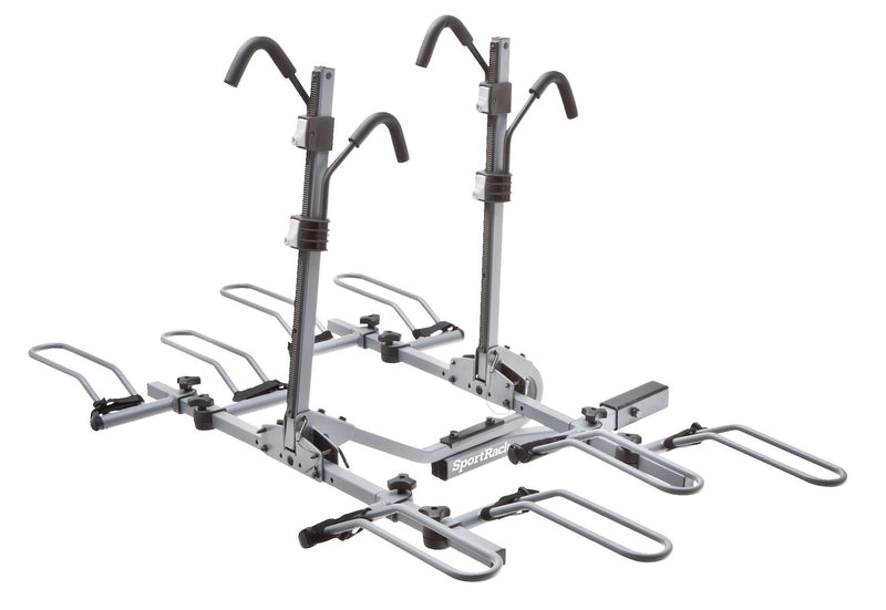 SportRack SR2902LR Crest Deluxe 4-Bike Lock & Tilt Platform Hitch Mount Bike Rack, Fits 2-in Receiver, Granite Grey Q1