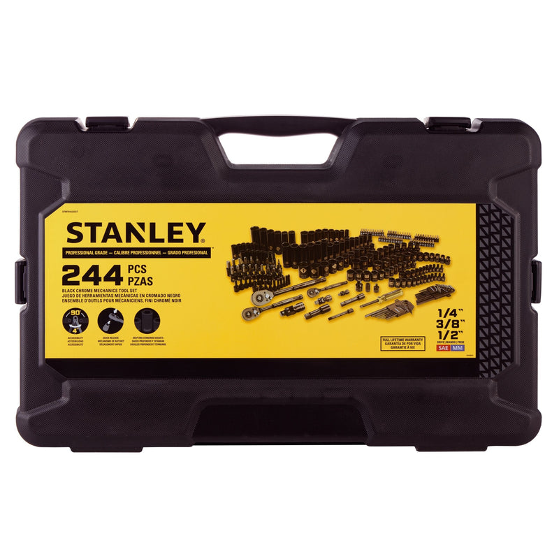 Stanley 244 Piece Black Chrome Socket Set A2
