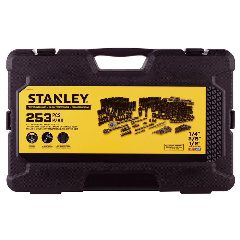Stanley 253 Piece Black Chrome Socket Set R0