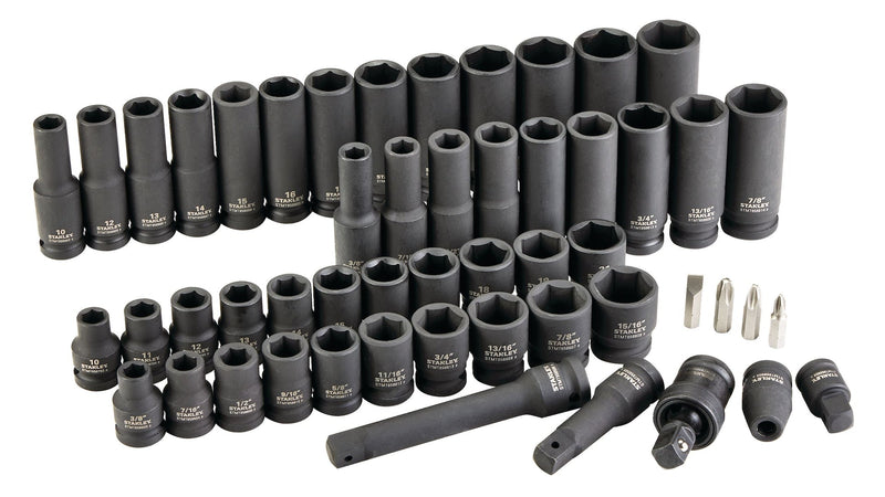 Stanley Pro 1/2-in Impact Socket Set, 52-pc Z1