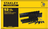 Stanley Pro 1/2-in Impact Socket Set, 52-pc