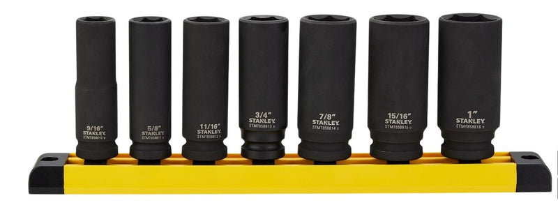 Stanley Pro 1/2-in Impact Socket Set, SAE, 7-pc H3