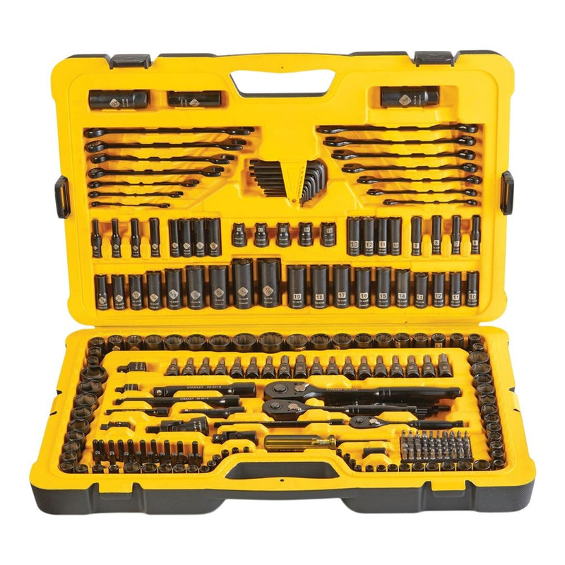 Stanley Professional Grade Black Chrome Socket Set, 274-pc, SAE/Metric E0
