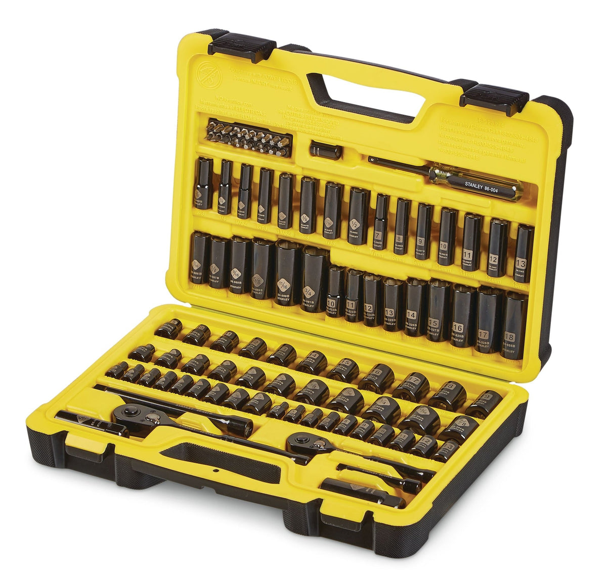 Stanley Professional Grade Black Chrome Socket Set, 99-pc, SAE/Metric
