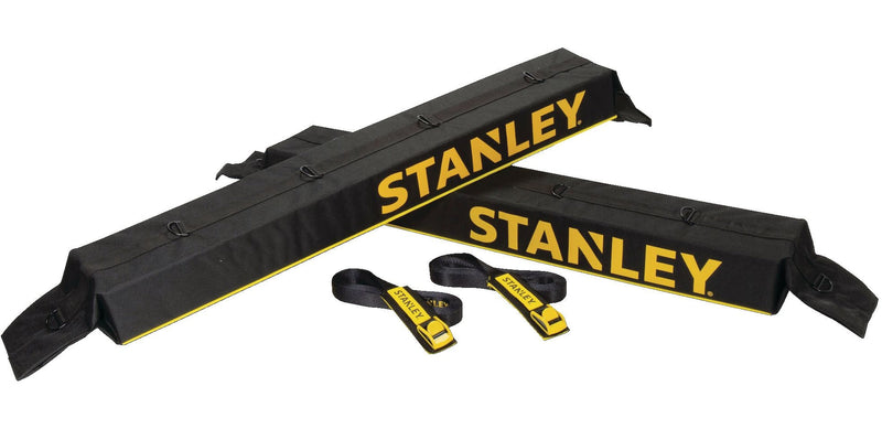 Stanley Roof Top Universal Rack Pad & Luggage Carrier System, Adjustable with 2 Tie-Down Straps, Black I9