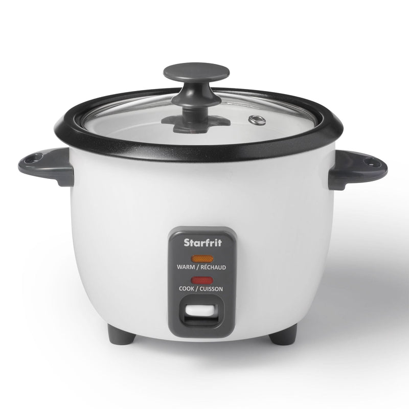 Starfrit 300W 6-Cup White Rice Cooker with Steam Basket I5