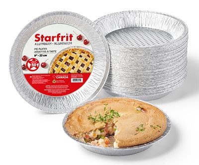 Starfrit 9ʺ Aluminum Deep Pie Plates, 50-pk L8