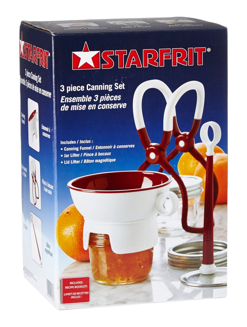 Starfrit Canning Set with Funnel, Jar Lifter and Lid Lifter, 3-pc F9
