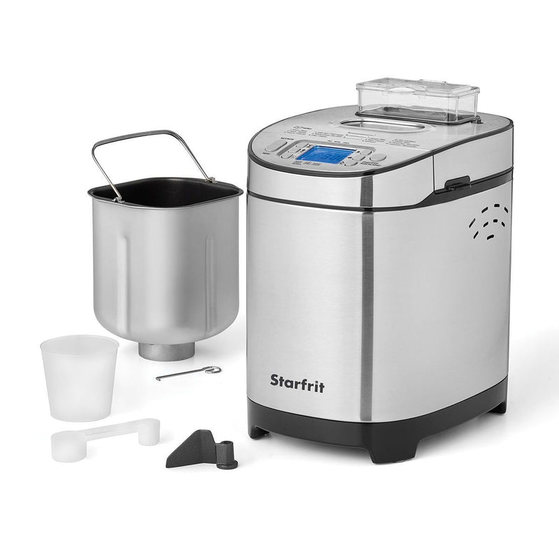 Starfrit Digital Display Breadmaker, Stainless Steel, 2-lb U9