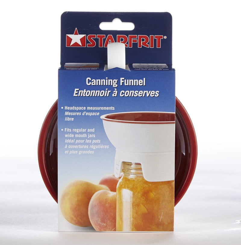 Starfrit Dishwasher Safe Plastic Canning Funnel for Regular and Wide Mouth Mason Jars N9