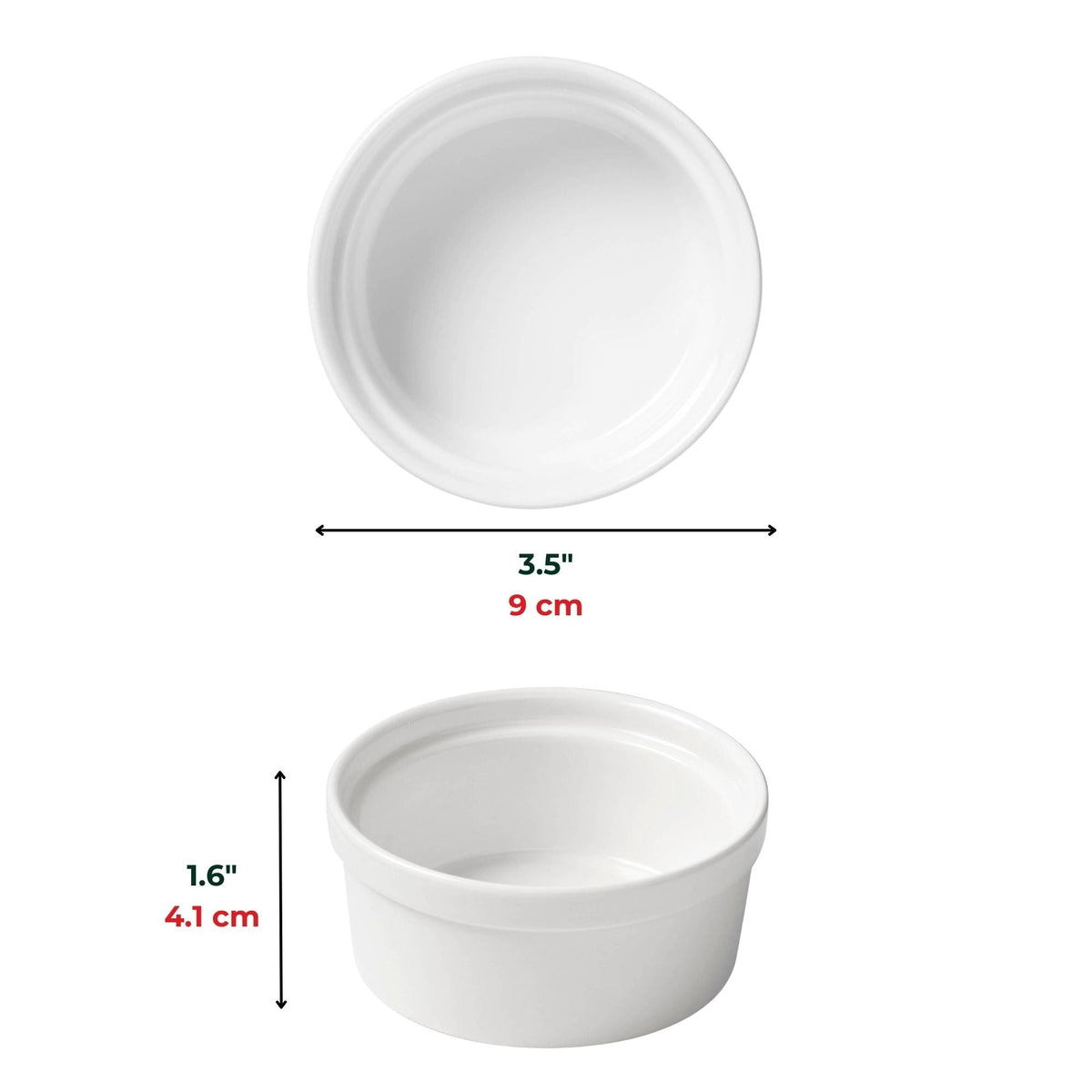Starfrit Gourmet Bistro Ramekin, 4 Piece, White
