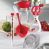 Starfrit Half Pint Dishwasher Safe Canning Ladle, Red