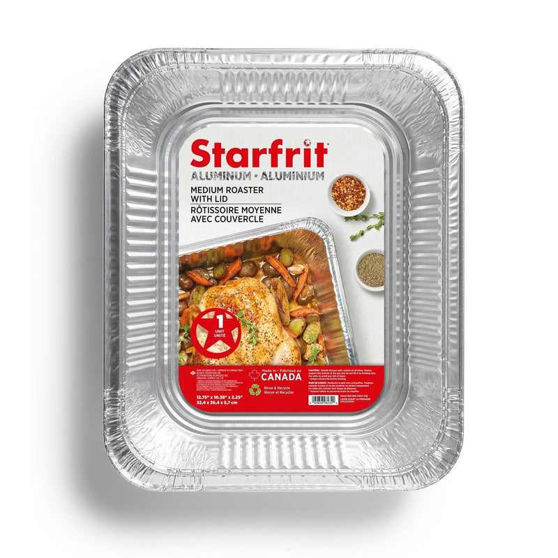 Starfrit Medium Disposable Aluminum Rack Roaster with Board Lid H0