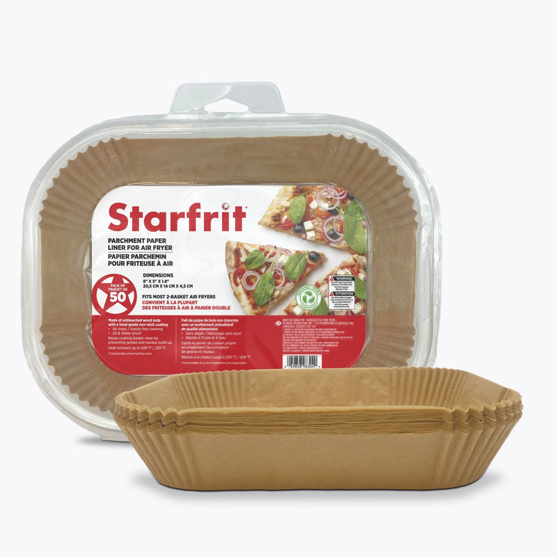 Starfrit Rectangular Air Fryer Liner, 50-PC R2
