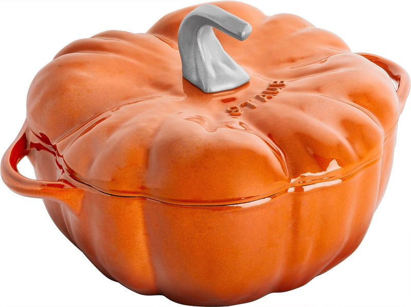 STAUB 3.5-qt Cinnamon-Coloured Cast Iron Pumpkin Cocotte K7