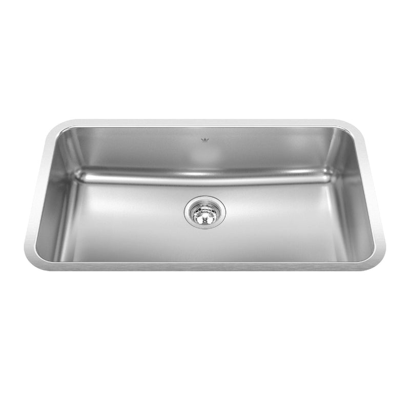 Steel Queen Single Stainless Steel Sink, 32.75x18.75-in Z8