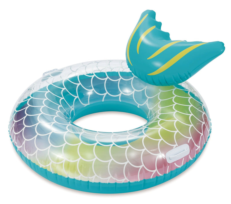 Stella and Finn Inflatable Round Pool Swim Float/Tube, with Pillow, 48-in N1