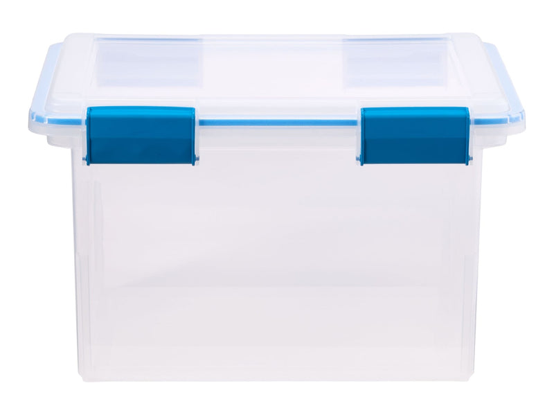Sterilite Clear Storage Box with Gasketed Lid, 30-L V5