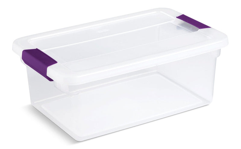 Sterilite ClearView Storage Box with Latched Lid, 14-L G2
