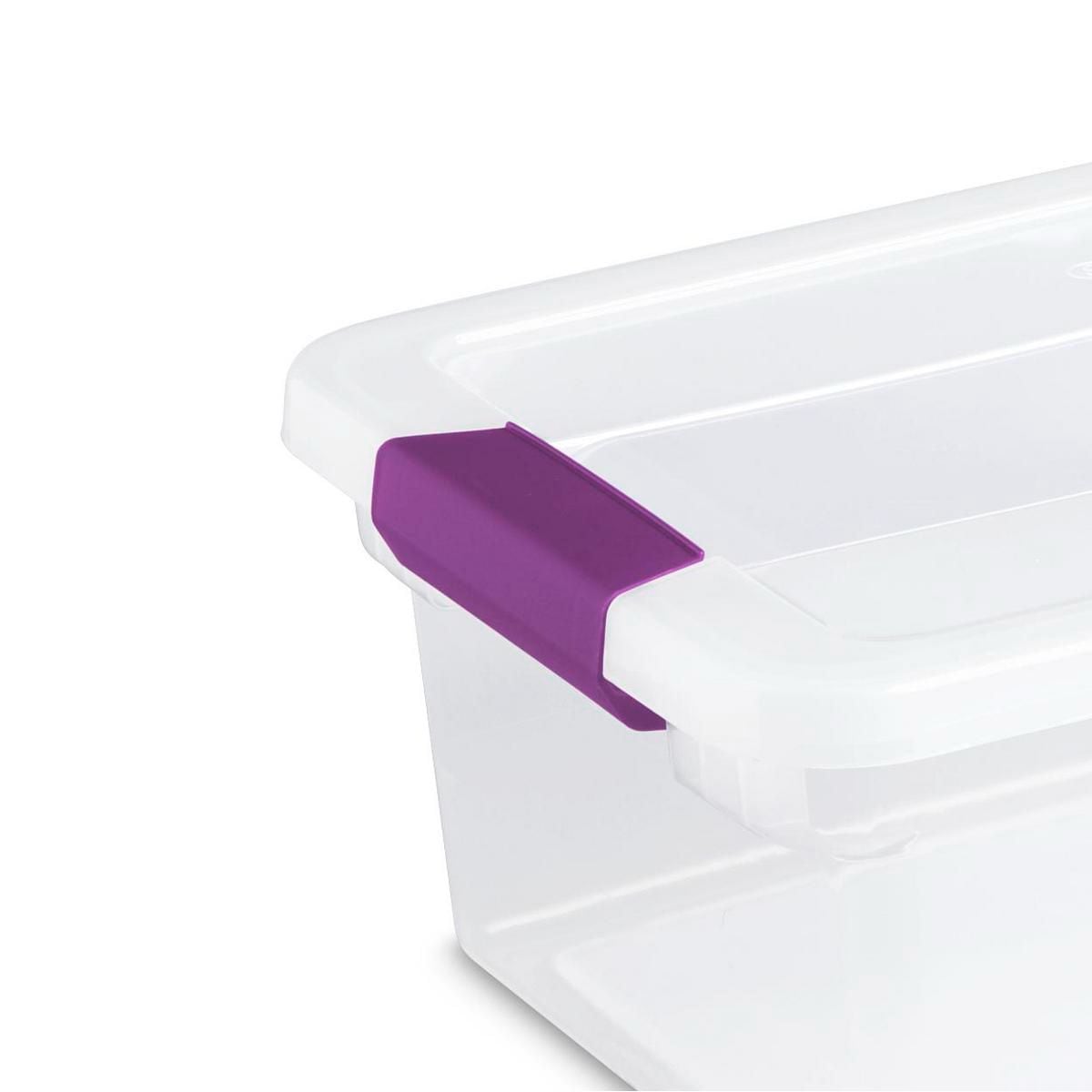 Sterilite ClearView Storage Box with Latched Lid, 14-L
