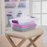 Sterilite ClearView Storage Box with Latched Lid, 14-L