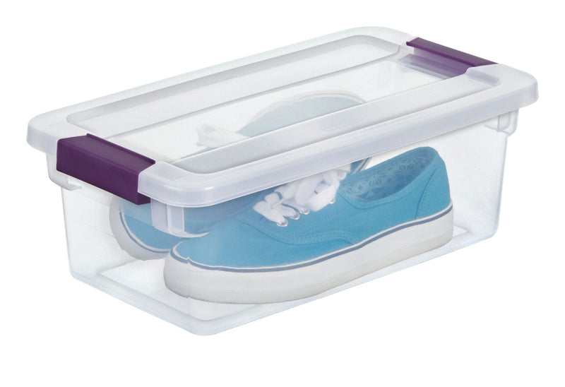Sterilite ClearView Storage Box with Latched Lid, 5.7-L L8