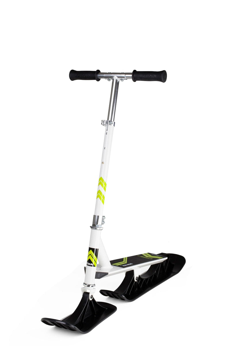 Stiga Snow Kick Free Kids' Winter Snow Ski Scooter with Height Adjustable Handle, Ages 7+ H9