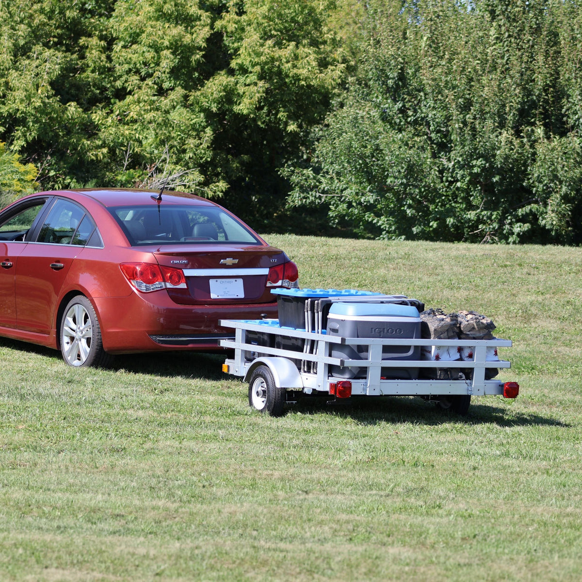 Stirling 4x6-ft Rail Side Galvalume Plus Stirling Kit Trailer