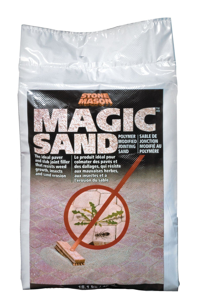 Stone Mason Magic Sand, Polymeric Paver Locking/Jointing Sand, Weed-Resistant, 18.1-kg K9