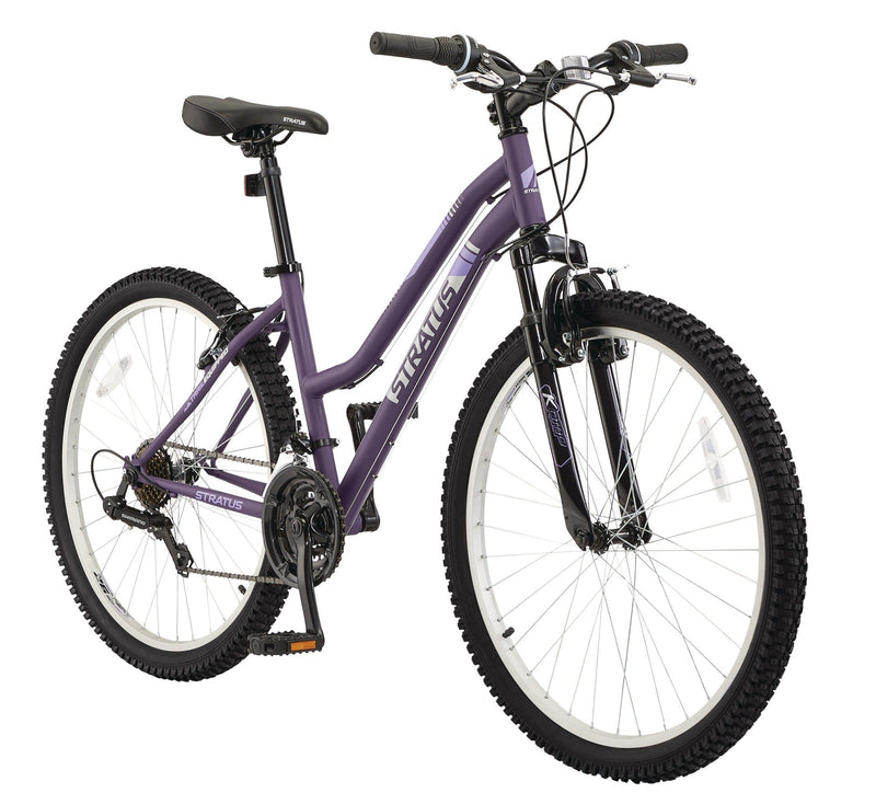 Stratus Phaser Hardtail Mountain Bike, 26-in Wheel, Purple Y1