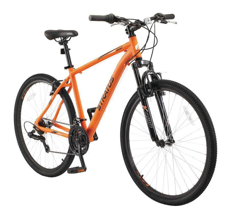 Stratus Rockcliffe Hardtail Mountain Bike, 27.5-in Wheel, Orange L5
