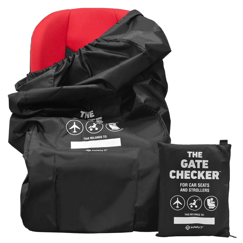 Stroller Gate Heavy-Duty Black Checker Travel Bag with Pouch W8