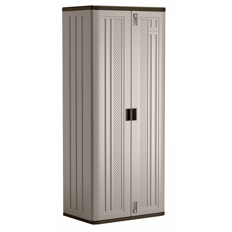 Suncast 19 cu-ft Tall 3-Shelf Resin Storage Cabinet X6