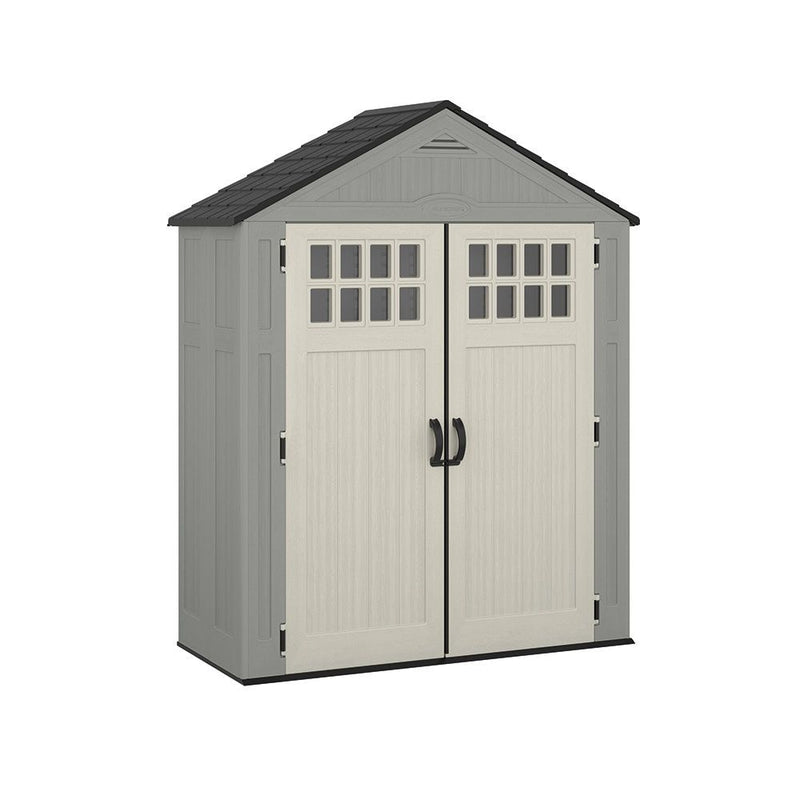 Suncast Everett 6x3-ft Dove Grey All-Weather Storage Shed E4