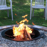 Sunnydaze Decor Heavy Duty Fire Pit Ring Liner, 39-in