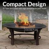Sunnydaze Decor Replacement Fire Pit Bowl, Black, 32-in