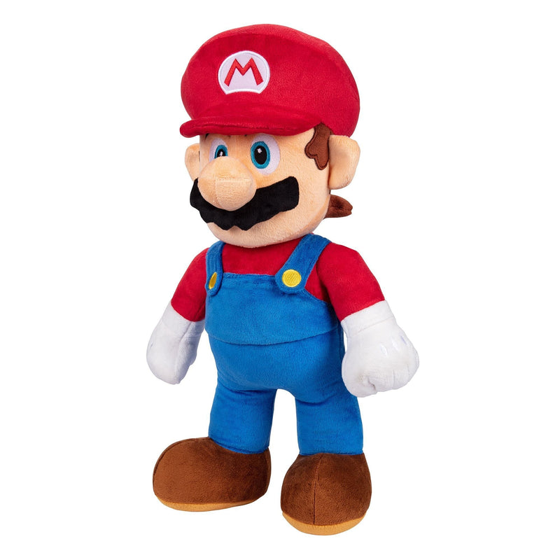 Super Mario Jumbo Basic Plush Mario, Red/Blue H8